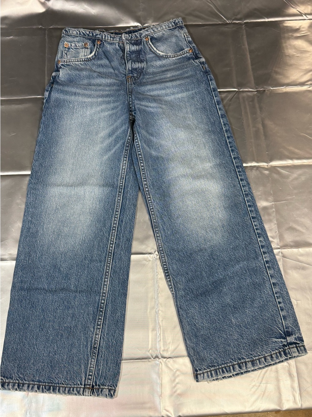 Baggy Zara Medium Blue Denim Jeans kids size 11-12y
